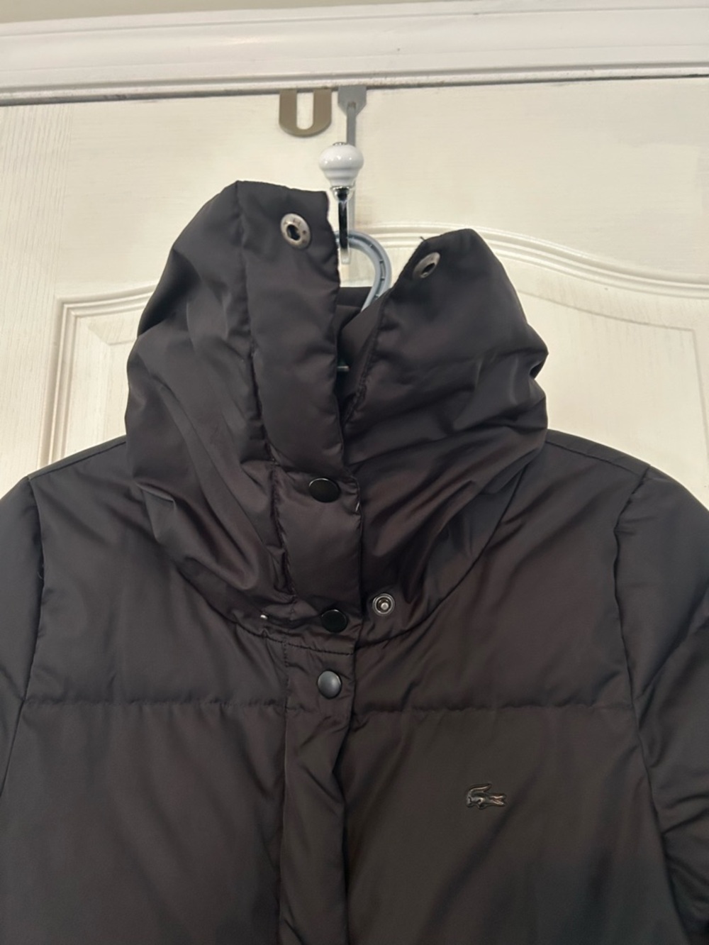 🎉 Host Pick 🎉 Lacoste Black Puffer Jacket with High Collar - Picture 5 of 13
